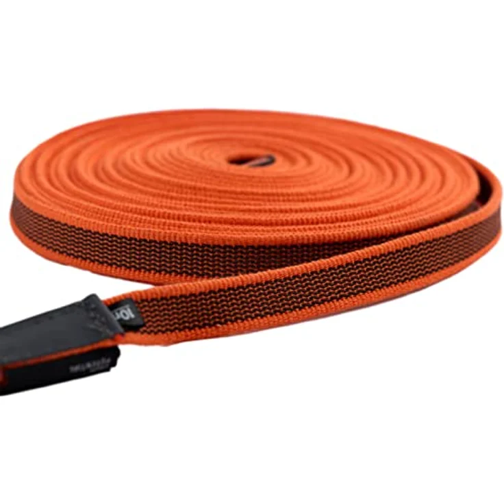 Non-stop dogwear Friction Long line, Schleppleine mit Gummieinsätzen, 10m Länge, 20mm Breite, Twistlock-Karabiner – Bild 2