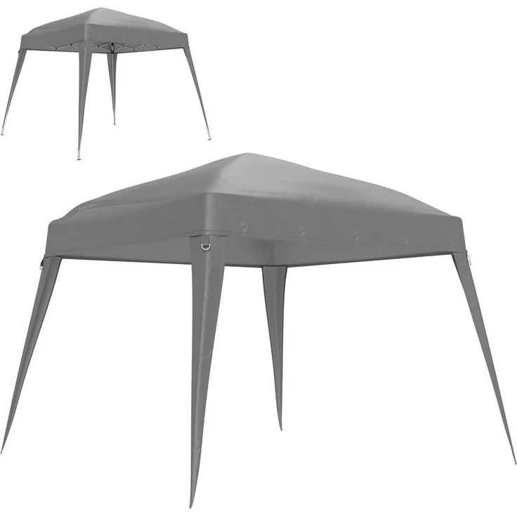 Outsunny Pavillon-Ersatzdach 300 x 300 cm, wasserabweisend, UPF50+ Schutz, stabil, winterfest, hellgrau