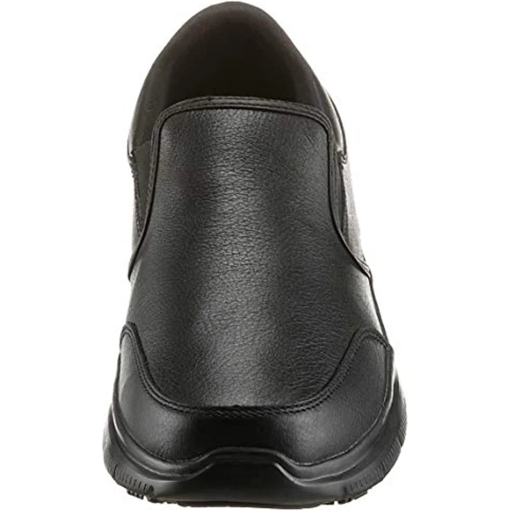 Skechers FLEX ADVANTAGE SR, Berufsschuh Slipper für Gastronomie, Pflege, Krankenhaus, schwarz, mit Stretcheinsatz und rutschhemmender Gummisohle, Dämpfungstechnologie Skechers Memory Foam – Bild 5