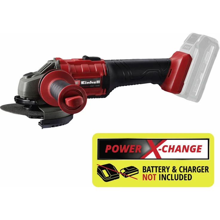 Einhell Akku-Winkelschleifer TC-AG 18/8500 Li Solo, 18 V, kabellos, ergonomisch, mit Softstart und Wiederanlaufschutz