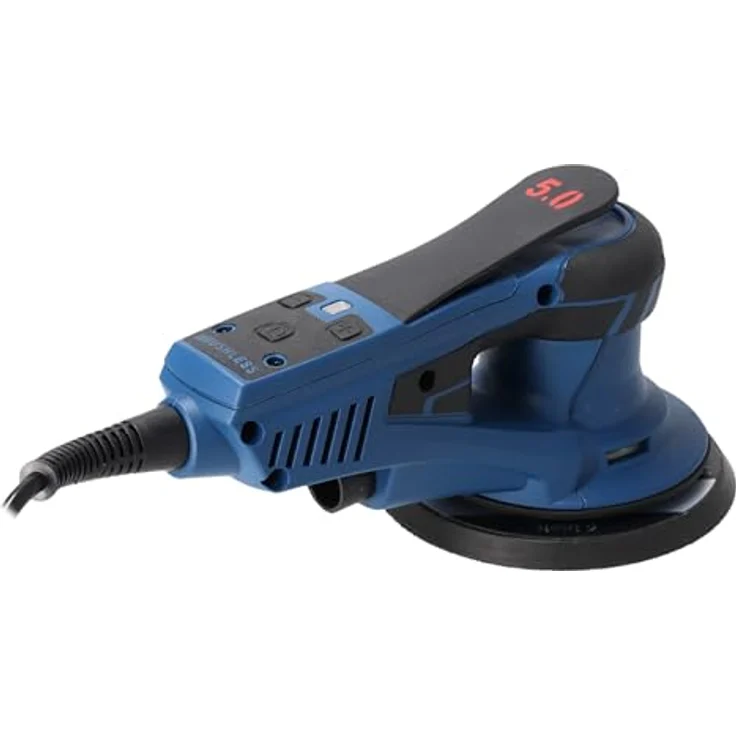 Dedra DED7982 Exzenterschleifer 350W, Ø150mm – Bürstenlos, variable Drehzahl 4000–10000 U/min, mit Staubabsaugung und Softgrip, inkl. Zubehör-Set – Bild 3
