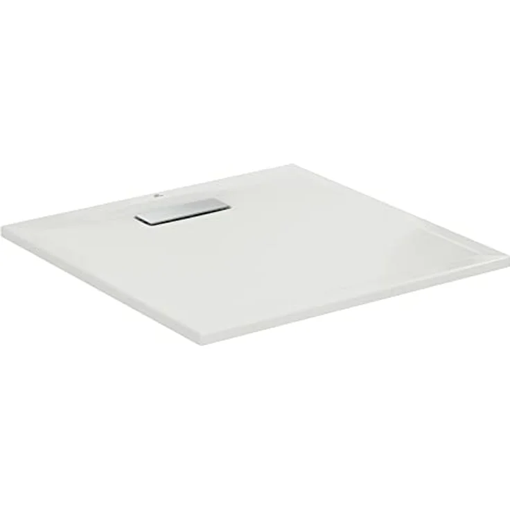 Ideal Standard Ultra Flat New, Duschwanne extraflach 80 cm x 80 cm, weiß, aus pflegeleichtem Sanitär-Acryl, für bodenebenen oder Halbeinbau – Bild 1