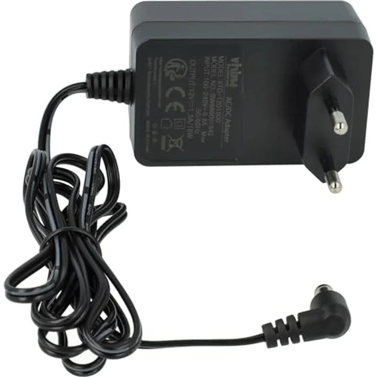 vhbw Netzteil kompatibel mit Bosch 3601D29201, 12V/1,5A AC/DC Adapter, schwarz, 140 cm – Bild 3