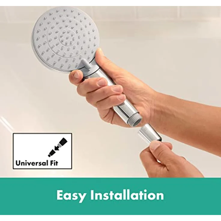 hansgrohe Duscharmatur Rebris S, Aufputz Brausebatterie für 1 Funktion, Chrom – Bild 2