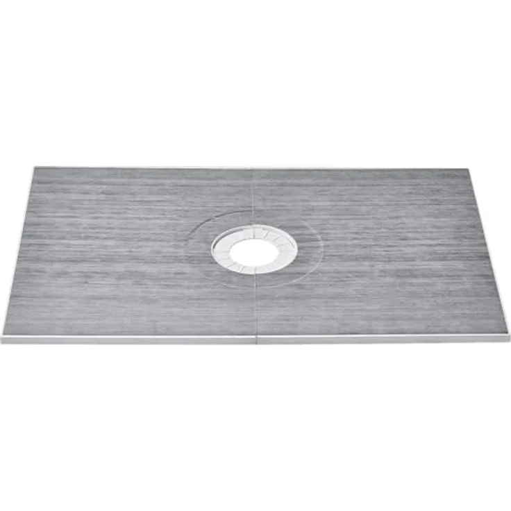 VEVOR Duschrand-Set, 1524 x 965 x 28 mm, leichtes EPS-Duschinstallationsset mit Zentralablauf und 2 wasserdichten Tüchern, ideal für Badezimmeranwendungen – Bild 1