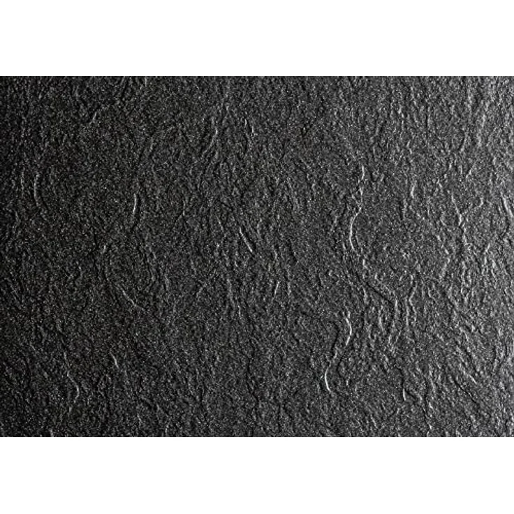 AQUABAD® Duschwanne Basic Black Stone, rechteckig 80x100 cm in Schwarz – Bild 6