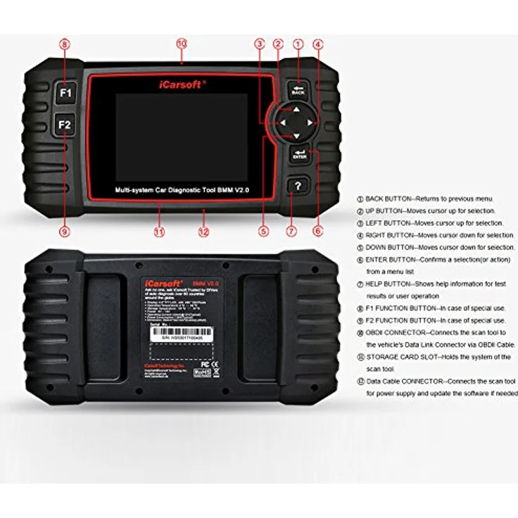 Icarsoft OBD II Diagnosetool BMM V2.0 icbmv2 Passend für (Auto-Marke): Universal uneingeschränkt 1St. – Bild 9