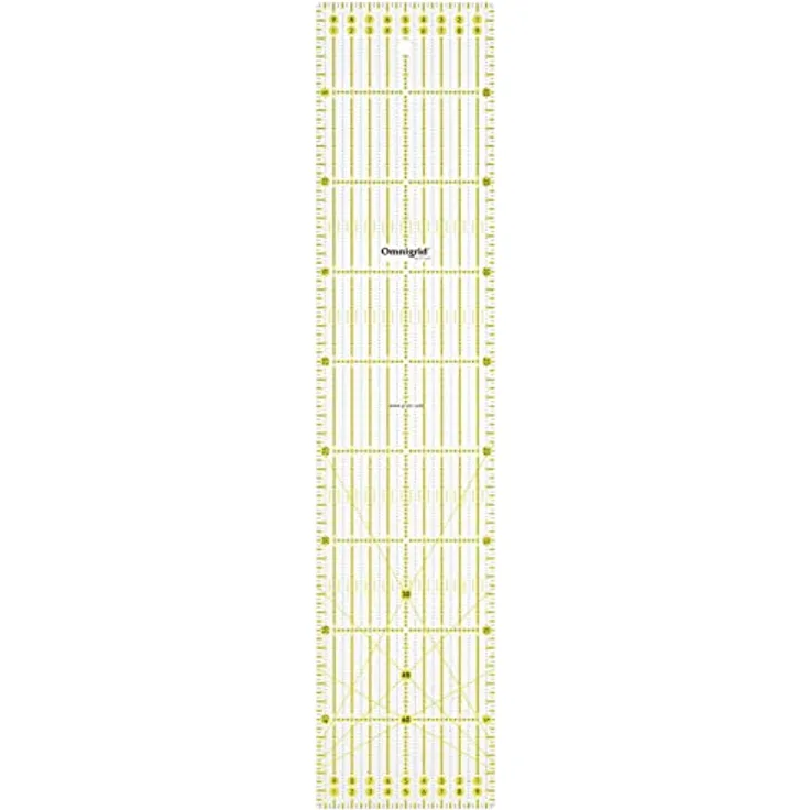 Prym R1045A Universal 10 x 45 cm Omnigrid Lineal, Kunststoff, transparent