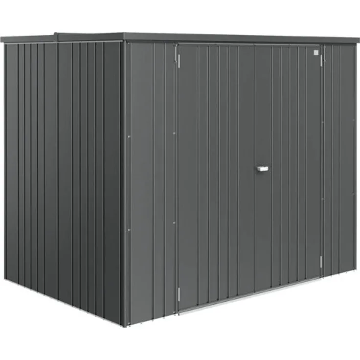 Biohort Geräteschrank Gr. 230 large, 223,1 x 151,1 cm, dunkelgrau-metallic, abschließbar, regenwasserdicht, doppelte Stahl-Blechstärke