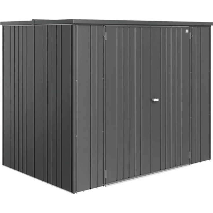 Biohort Geräteschrank Gr. 230 large, 223,1 x 151,1 cm, dunkelgrau-metallic, abschließbar, regenwasserdicht, doppelte Stahl-Blechstärke