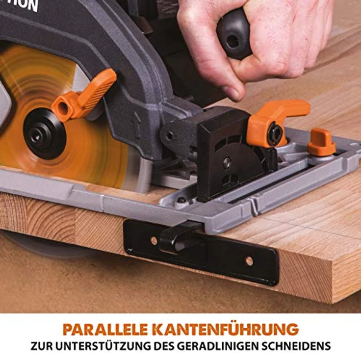 Evolution Power Tools R185CCSX Mehrzweck-Kreissäge kompatibel mit Führungsschienen (Kombi-Paket 1020 mm Schiene inbegriffen, 185 mm, 230 V) – Bild 18