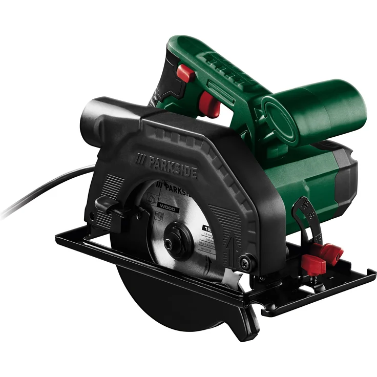 PARKSIDE® Handkreissäge »PHKS 750 A1«, 750 W elektrische Handkreissäge mit stufenlos einstellbarer Schnitttiefe und Schnittwinkel, inkl. Parallelanschlag und Staubabsaugung