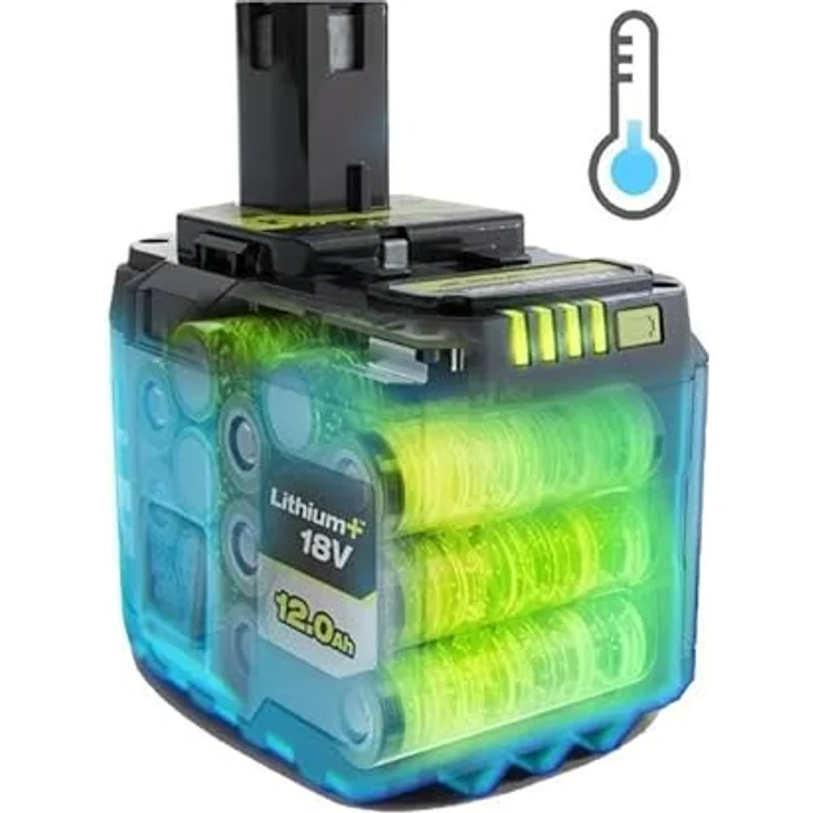 RYOBI RB18120T 18 V Lithium+ 12 Ah Akku - Leistungsstarker Akku mit IntelliCell-Technologie – Bild 3