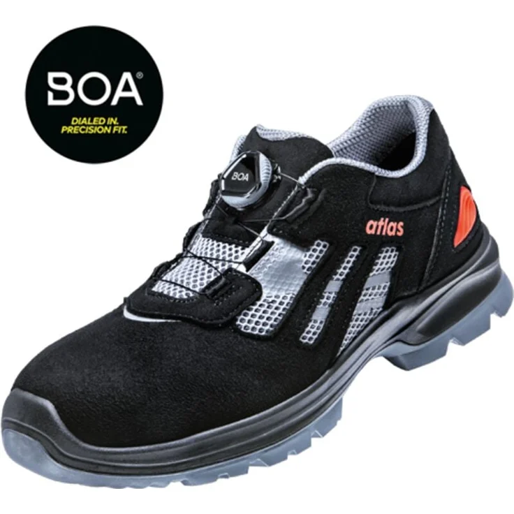 Atlas FLASH 3200 BOA, Sicherheitshalbschuh ESD SRC S1 mit Aluminiumkappe und 3D-Dämpfungssystem, Größe 37