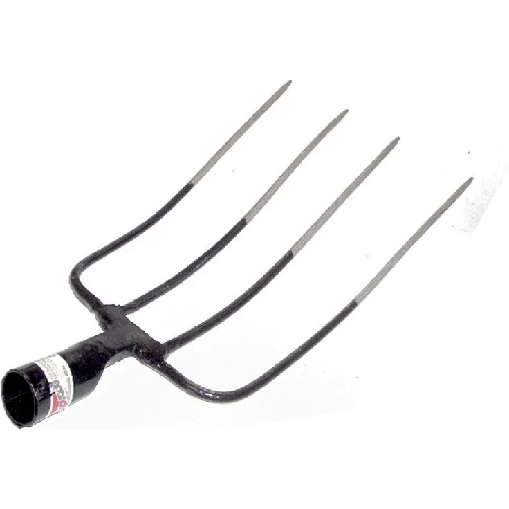 Trizeratop Gartenhacke Dunggabel, Heugabel, 4 Zinken ohne Stiel 32x22cm, Sonderstahl, spezialgehärtet