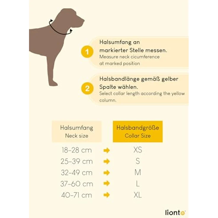 lionto Hundehalsband M, strapazierfähiges Nylon mit weicher Neoprenpolsterung, 360° reflektierend, stufenlos verstellbar, Klickverschluss, rot – Bild 5