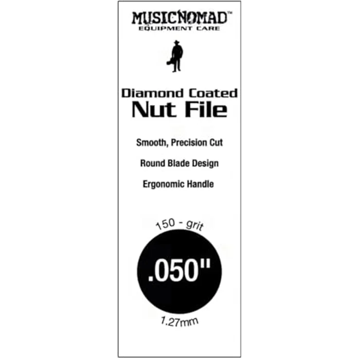 MusicNomad MN660, Diamantbesetzte Sattelkerbenfeile 050" mit 150er Körnung, für präzises Kerben von Sätteln und Stiegen aus verschiedenen Materialien – Bild 2