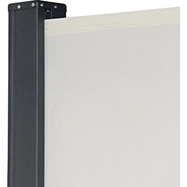 SVITA Seitenmarkise Kassetten-Rollo Sichtschutz Sonnenschutz Seitenrollo für Balkon Terrasse Garten 160x300cm Beige - Ausziehbarer Windschutz mit automatischer Aufrollfunktion – Bild 5