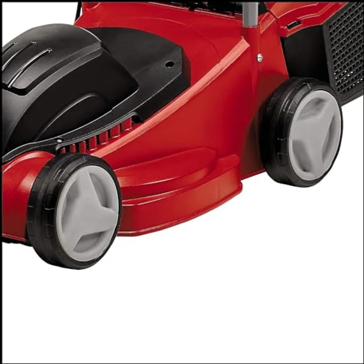 Einhell Elektro-Rasenmäher GC-EM 1032 - 1000 W, 32 cm Schnittbreite, 30 L Fangbox, 3-stufige Schnitthöhenverstellung, klappbarer Führungsholm, 30l Fangsack, rasenschonende Räder – Bild 3