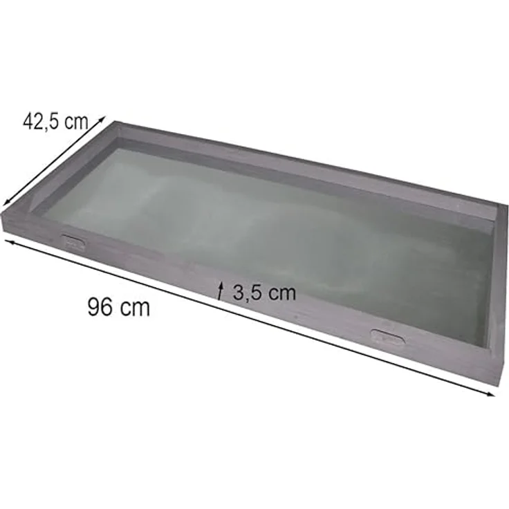 nanook Untere Ersatz Streuwanne Kotwanne für Hasenstall Murmel 30893, Holz mit Metallboden, taupe, 96 x 42,5 x 3,5 cm – Bild 4