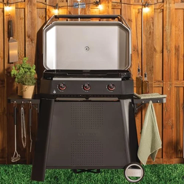 Cozze Gasgrill 'Plancha G-800', 3 Brenner, 50 mbar, stilvolles Design, ideal für Camping, langlebige Verarbeitung – Bild 5