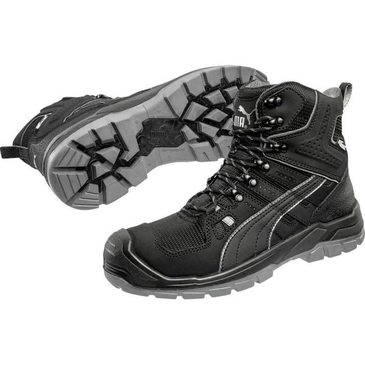 PUMA YOSEMITE BLK ST CTX MID O2 WR CI HI HRO SRC Sicherheitsschuh, wasserabweisend, Gr. 38, Schwarz