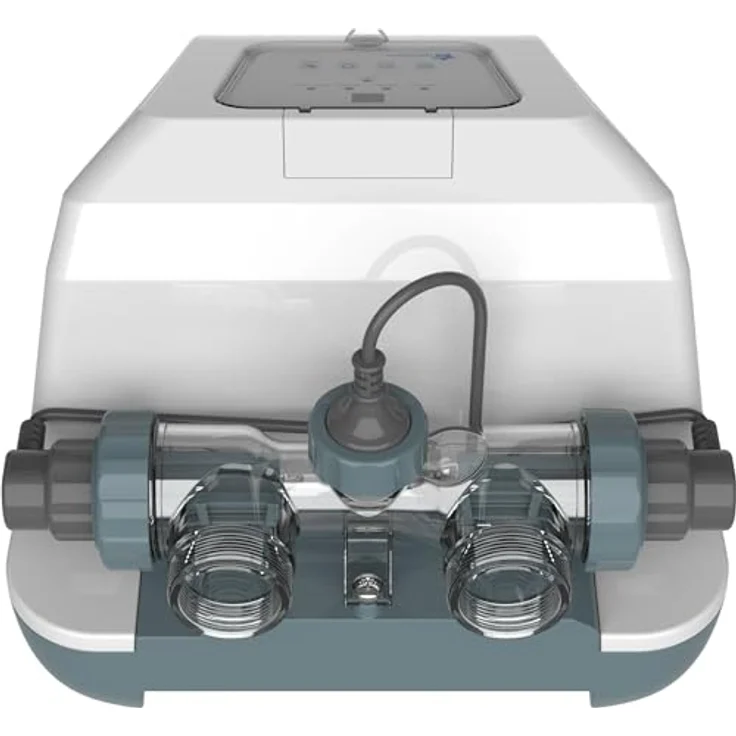 CF Pool-Salzanlage 50iP, Salzelektrolyse für 22000l Pool, 5g/h, IPX5, integrierte Zeitschaltuhr und automatische Reinigung – Bild 2