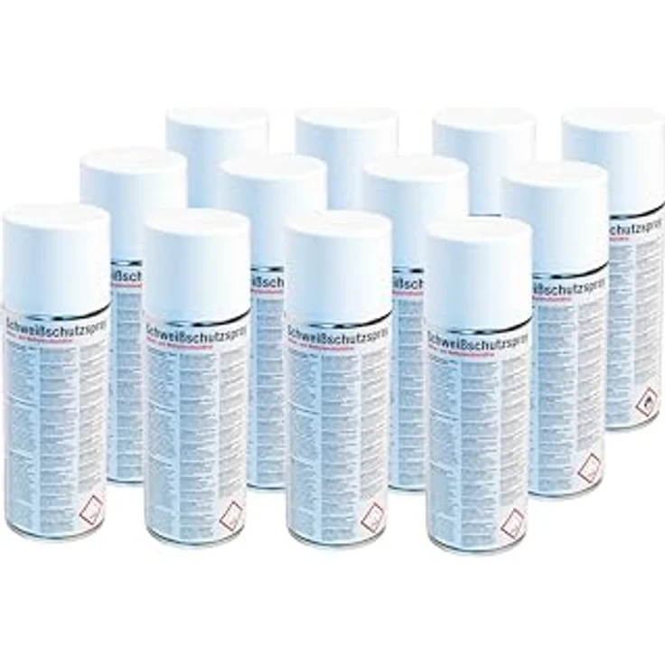ROTHENBERGER Industrial Schweißschutzspray 12 x 400 ml, silikonfreies Trennspray zum Schutz vor Schweißspritzern und Reinigung der Schweißdüsen – Bild 1