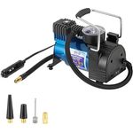 alca® Auto Kompressor mini elektrische Luftpumpe, 12V Luftkompressor, 21 bar, Zigarettenanzünder, blau