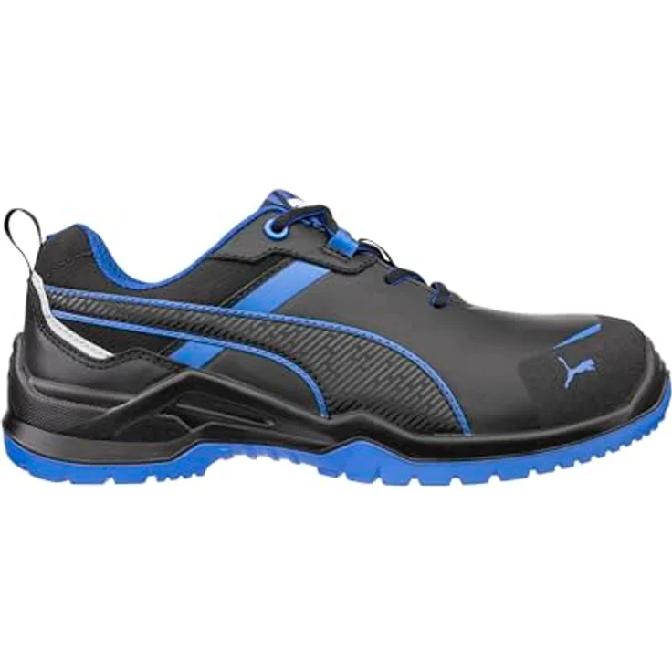 Puma Safety Krypton Blue Low S3S ESD FO SR 644270, Sicherheitshalbschuh Gr. 46, blau, mit Fiberglaskappe und Durchtrittschutz – Bild 3