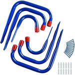 ESTEXO Montagehaken Wandhaken Haken Hakenset Universalhaken 6er Set Blau