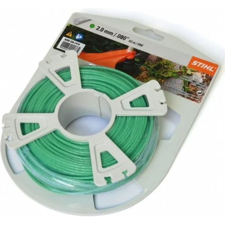 Stihl 9302418 Maehfaden rund leise Ø 2,0mm x 60m, gruen