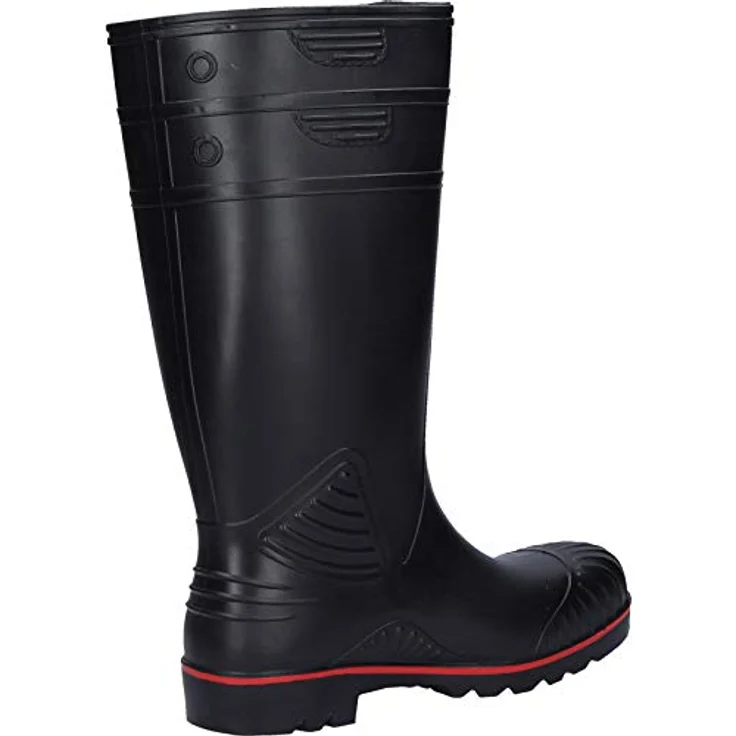 Dunlop Acifort Heavy Duty S5 Sicherheitsstiefel, schwarz, Gr. 39 mit Stahlkappe und rutschfester SRA-Sohle – Bild 2