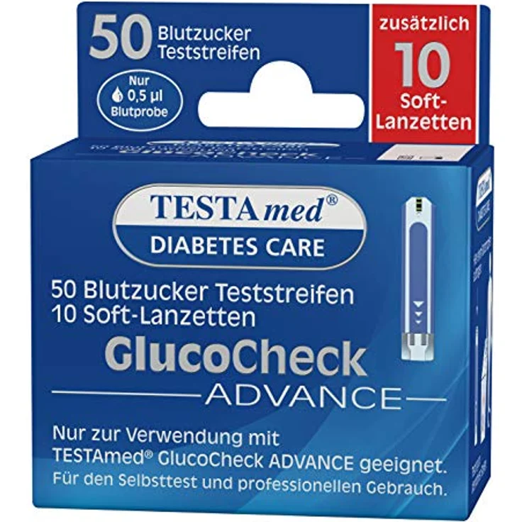 TESTAMED GlucoCheck Advance 50 Teststr.m.10 Lanz., 1 P – Bild 2
