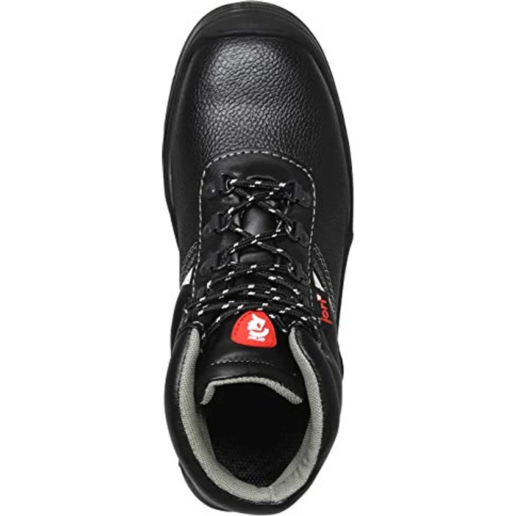 JORI Sicherheitsschuhe BASIC Mid S3, Herren, Lederschuh, robust, Schwarz, Stahlkappe - Größe 45 – Bild 5