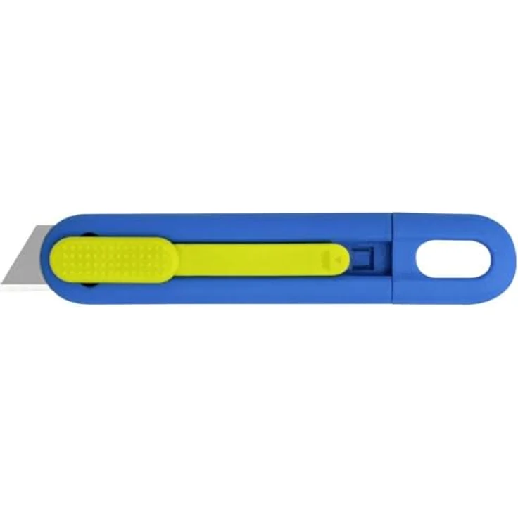 Berger & Schröter E12204-4-01 VOLO Sicherheitsmesser, automatischer Klingeneinzug, präzise Klinge aus Kohlenstoffstahl, beidhändig nutzbar, gut sichtbar – Bild 2