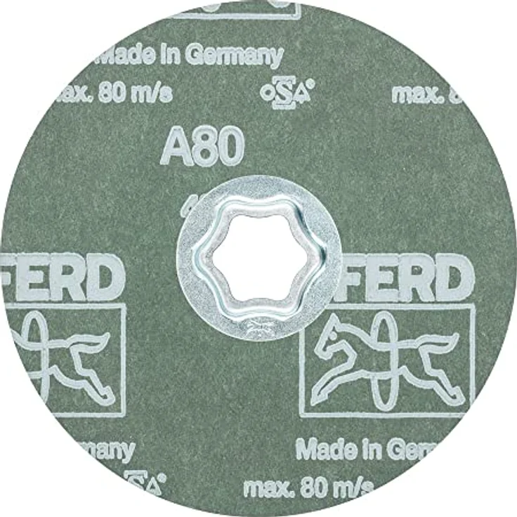 PFERD COMBICLICK Fiberscheibe, 10 Stück Korund A120, 125mm, universell einsetzbar mit hohem Abtrag – Bild 3