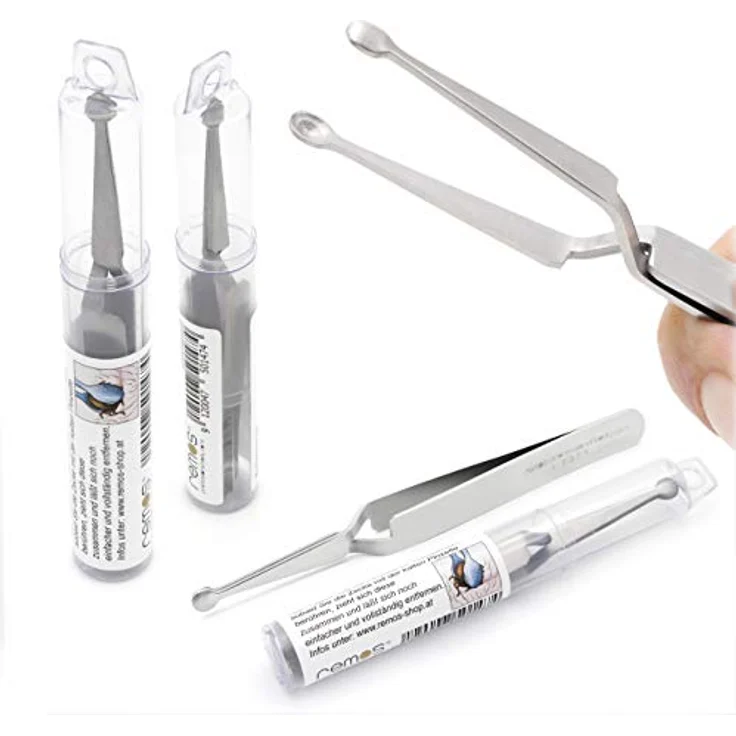 remos professional body care REMOS Zeckenzange, löffelförmige Zeckenpinzette aus rostfreiem Edelstahl mit Kreuzgriff für Hunde und Katzen, 12 cm – Bild 5