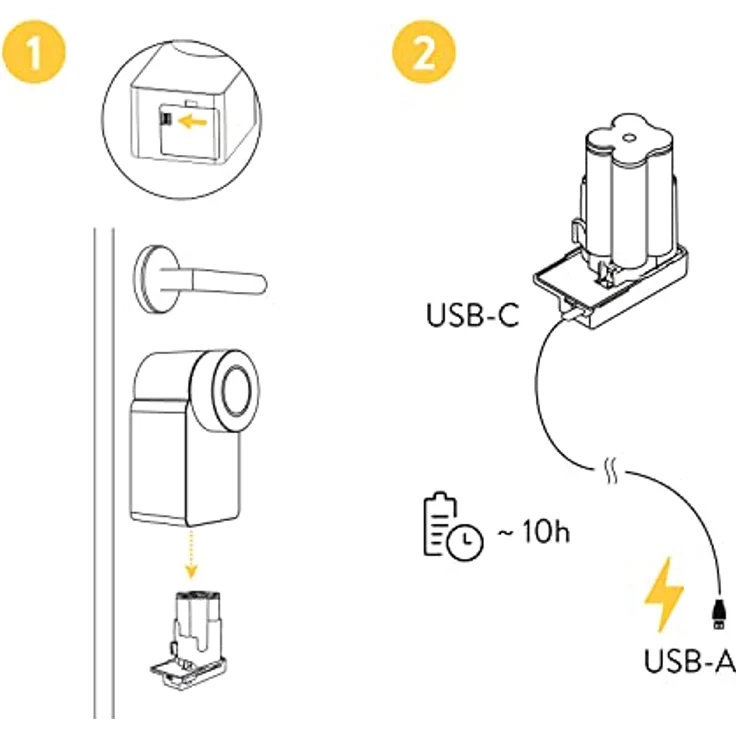 NUKI 220586 Akku Power Pack white 4.8V – Bild 3