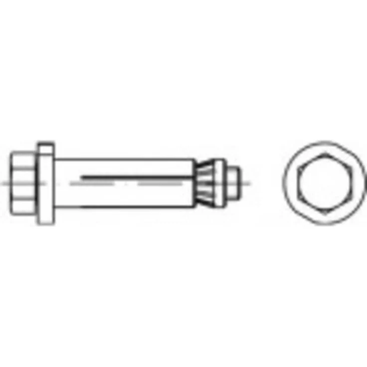 Alstertaler Schrauben & Präzisionsteile Hollo-Bolt 90mm, Edelstahl M8, korrosionsbeständig, silber