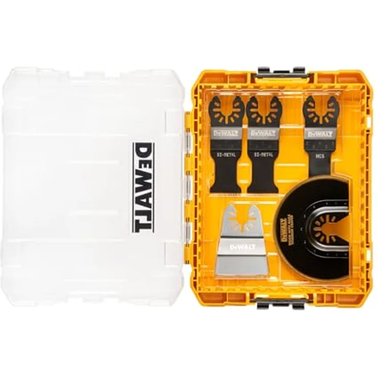 Dewalt Multi-Tool Zubehör-Set, 5-tlg. DT20761 mit mittlerem TOUGHCASE, Multi-Fit Aufnahme und verschiedenen Sägeblättern – Bild 2