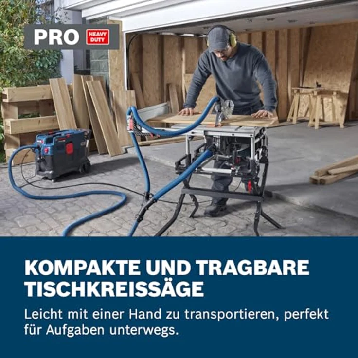 Bosch Professional GTS 70-216, Tischsäge mit 1850 W Motor, 70 mm Schnitthöhe, Zubehör und Sägeblatt im Karton – Bild 4