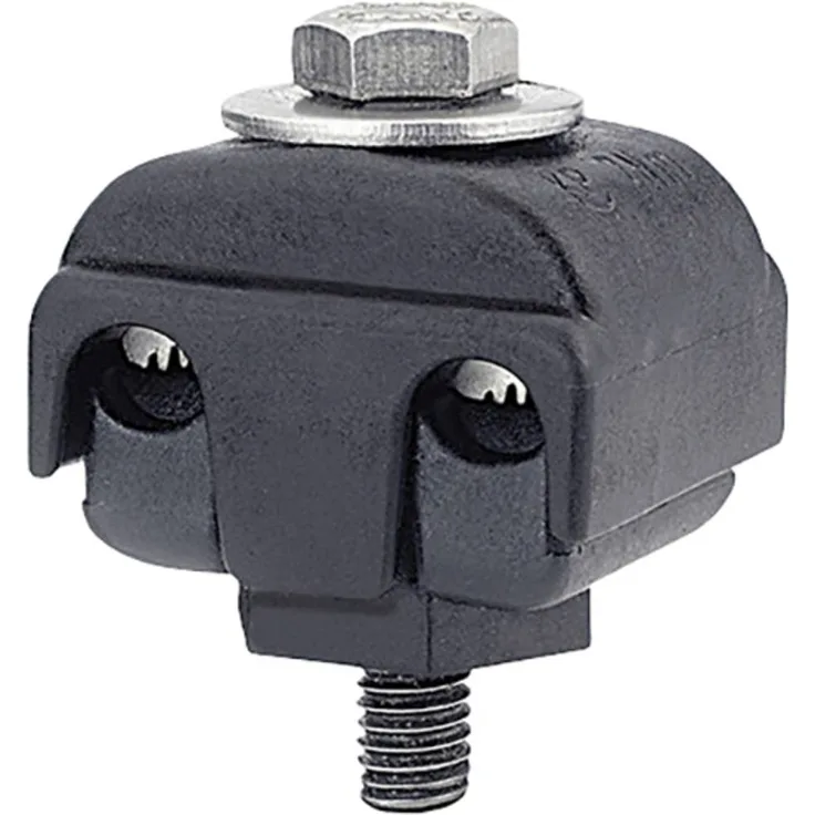 HellermannTyton 435-01558 Tap Connector 1516-ST-BK, flexible Abzweigklemme für starren Leiterbereich 1.5-16mm², schwarz