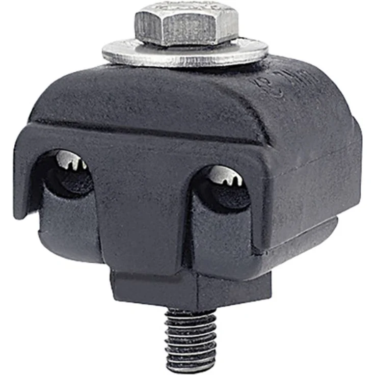 HellermannTyton 435-01558 Tap Connector 1516-ST-BK, flexible Abzweigklemme für starren Leiterbereich 1.5-16mm², schwarz – Bild 1