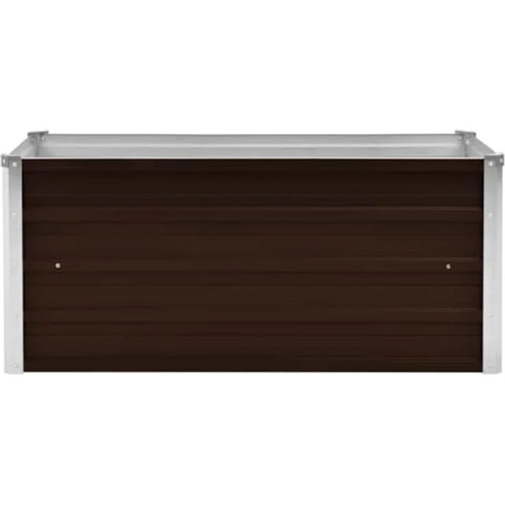 vidaXL Garten-Hochbeet Braun 100 x 40 x 45 cm Verzinkter Stahl – Bild 7