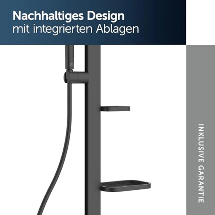 Ideal Standard Duschsystem Ceraflow Alu+, 111.30 cm, Multifunktionsbrause mit Click-Technologie, aus 84% recyceltem Aluminium, chrom-, blei- und nickelfrei – Bild 4