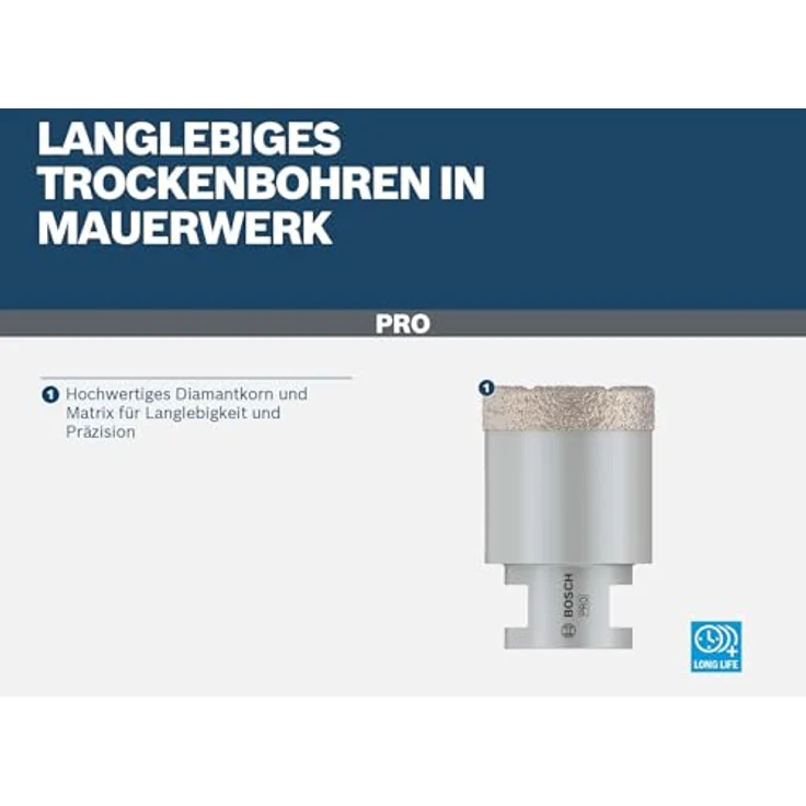Bosch Accessories 2608587116 Diamant-Trockenbohrer 22 mm, für Hartkeramik, hohe Lebensdauer, diamantbestückt – Bild 5