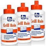 Becher 3X Dr. Becher Grill Rein, Grillreiniger für Grills und Fritteusen, 1 Liter, hohe Viskosität, Spezialpinsel für gezielte Anwendung