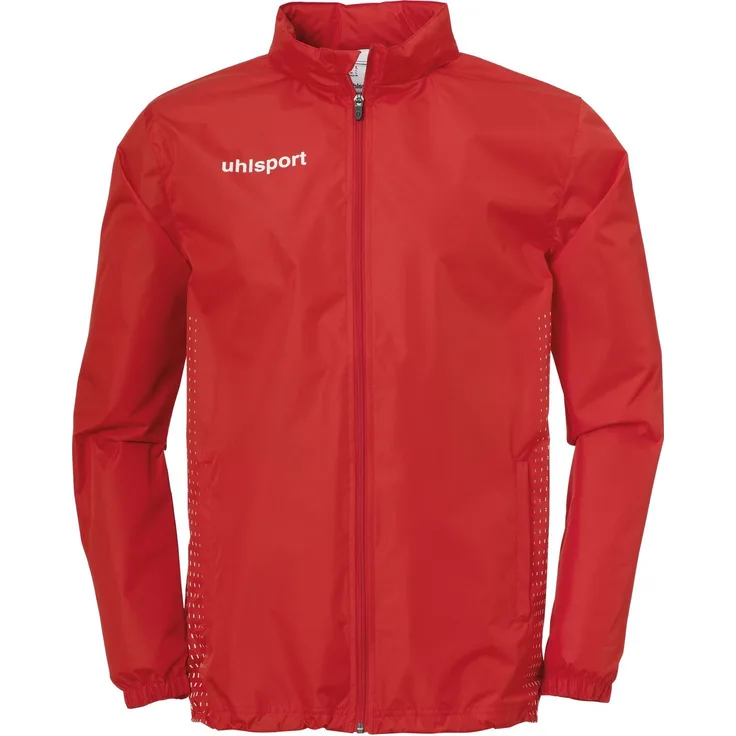 Uhlsport SCORE REGENJACKE 3XL rot/weiss, mit integrierter Kapuze und Netzfutter