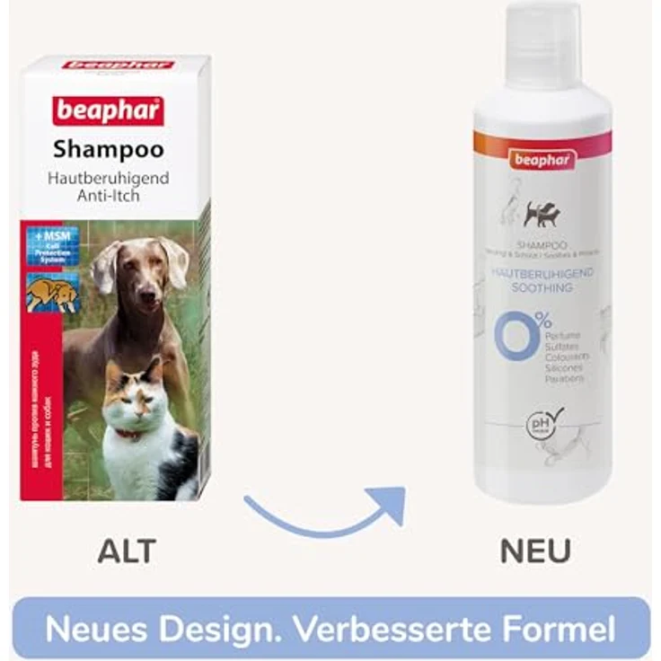 beaphar Tiershampoo Hautberuhigendes Shampoo für Hunde & Katzen, 250 ml mit Calendula und Aloe Vera, pH-neutral – Bild 7